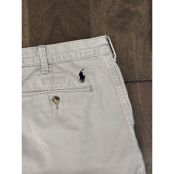 Polo Ralph Lauren Other - Polo Ralph Lauren Classic Fit Beige Chino Shorts Size 42T Navy Pony 10" Inseam